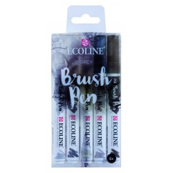 ESTUCHE BRUSHPEN 5 GRIS...