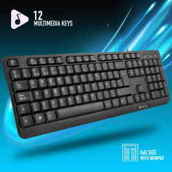 TECLADO NGS FUNKY V3 USB NEGRO