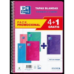 PACK 4+1 CUADERNO OXFORD...