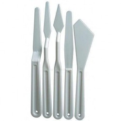 SET 5 ESPATULAS PLASTICO 18CMS