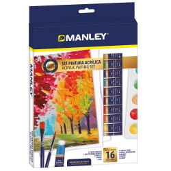 SET MANLEY ACRILICO 16 PIEZAS