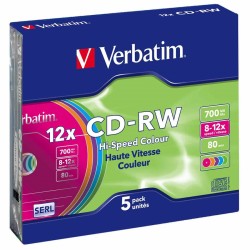 CD-RW VERBATIM 700MB 8X-10X...