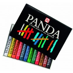 CAJA PASTEL PANDA AL OLEO 12U